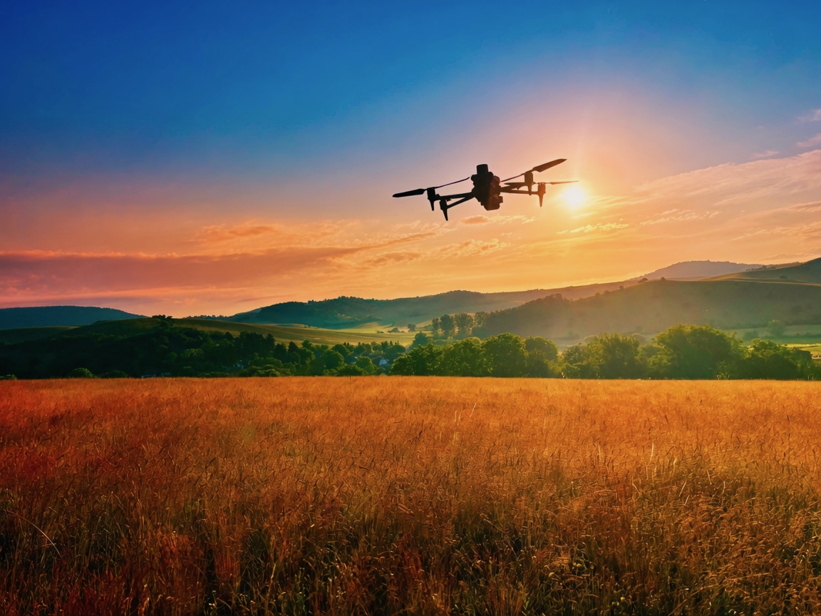 DJI Matrice 4T drón vadgazdálkodási felmérés közben